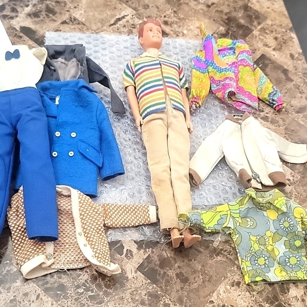 Vintage Alan 1960 Doll with clothes lot